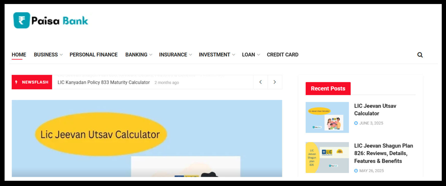 Adzynix:  - Paisabank Banner