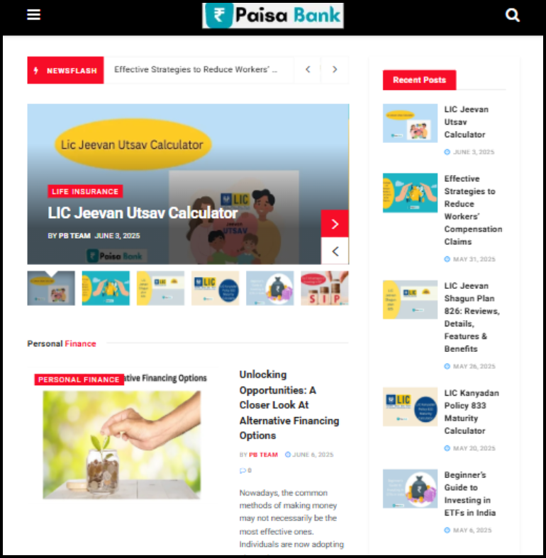 Digital Marketing Agency in India portfolio-paisabank