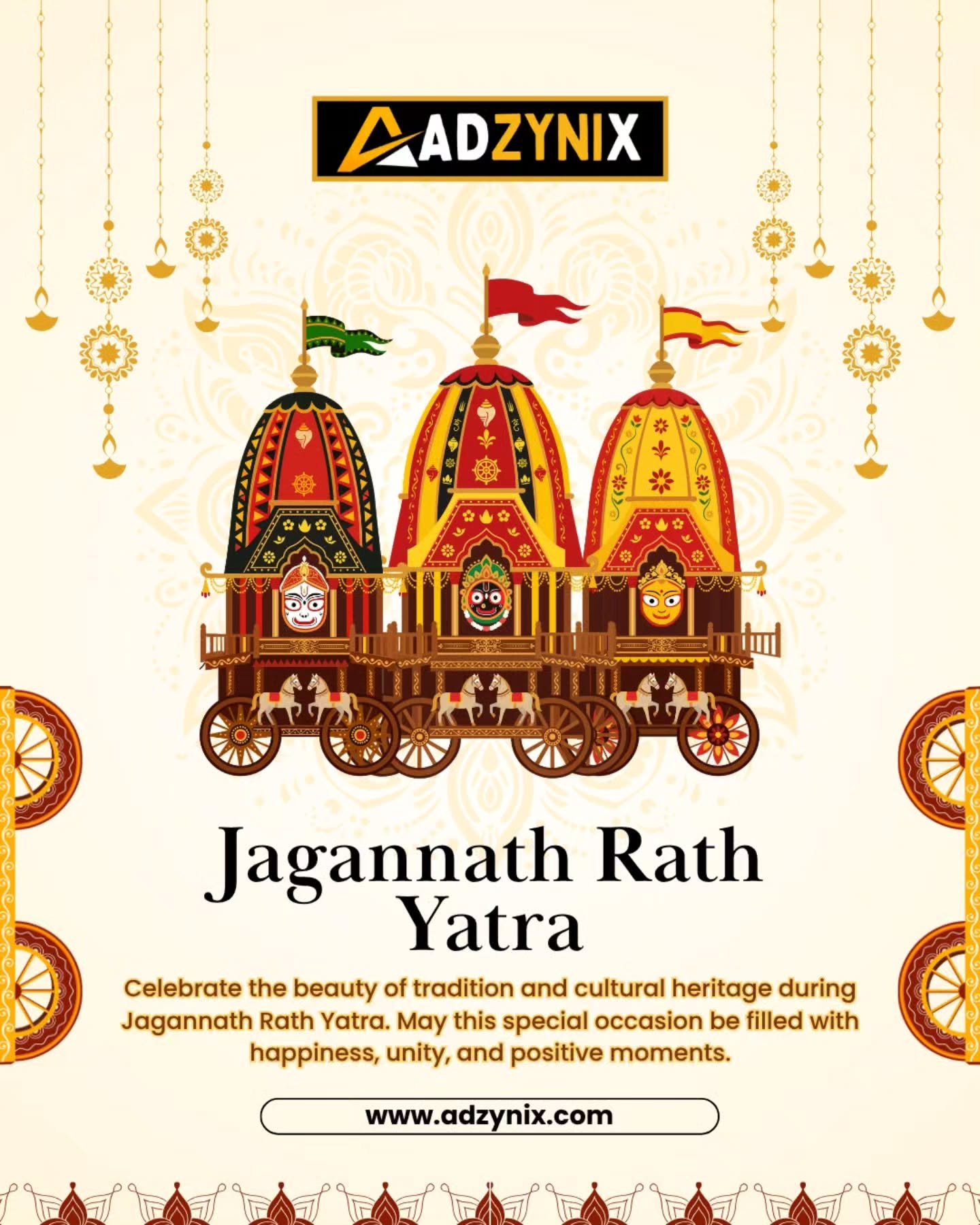 ✨ Celebrate the divine journey of faith, unity, and devotion this Jagannath Rath Yatra! …