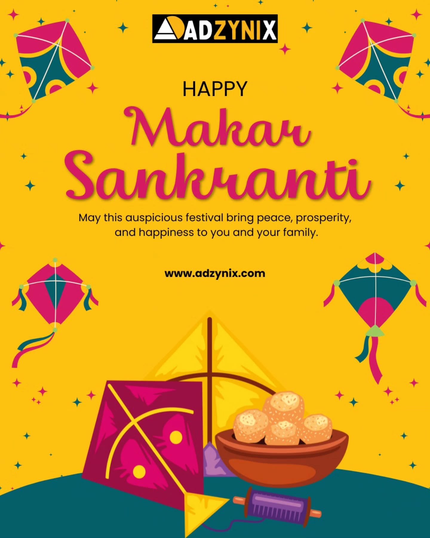 🪁✨ Happy Makar Sankranti from Adzynix! ✨🪁

May this auspicious festival bring new beg…