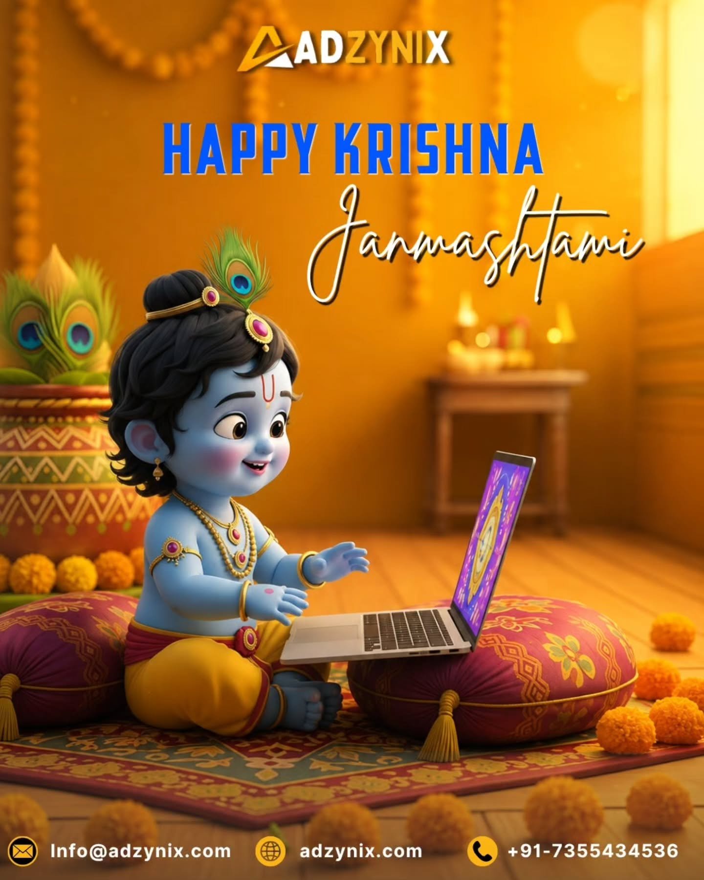 Celebrating the spirit of Krishna Janmashtami with creativity, technology, and a little d…
