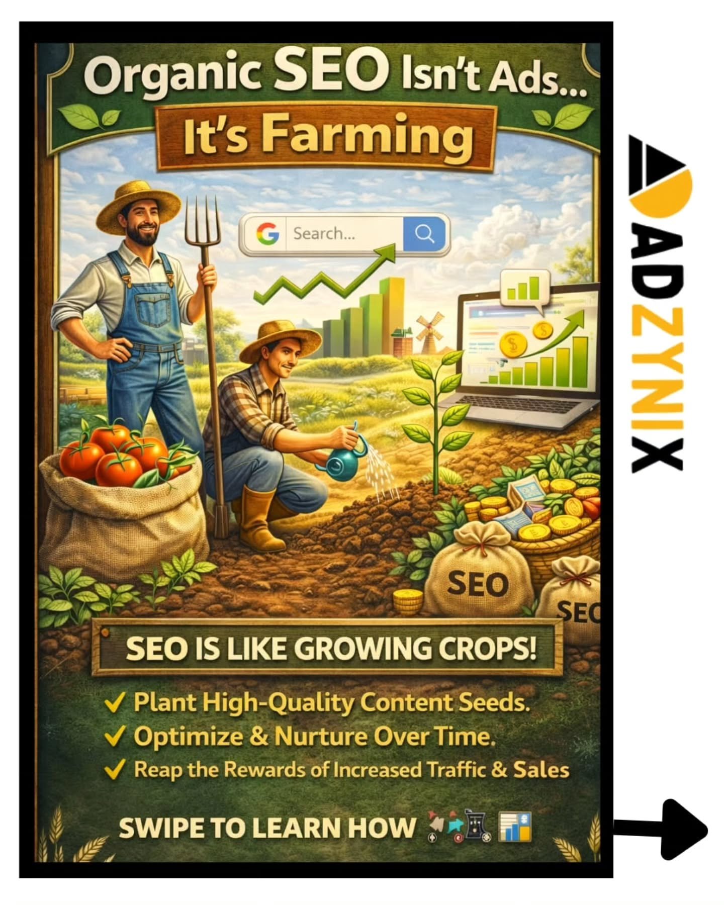 🌱 Organic SEO is Just Like Organic Farming!

You don’t plant seeds today and harvest tom…